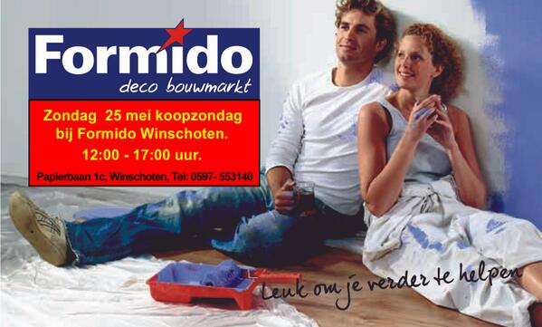 formido_ws's tweet photo. Zondag 25 mei koopzondag bij @formido_ws http://t.co/vRL0nxflds