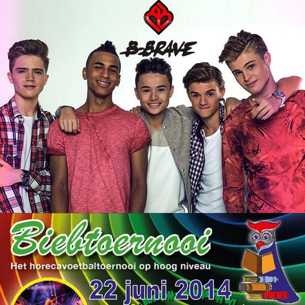 Biebtoernooi's tweet image. 22 Juni @BBraveOfficial op het #Biebtoernooi. Houdt onze site en tweets in de gaten voor leuke acties en Meet&amp;amp;Greets!