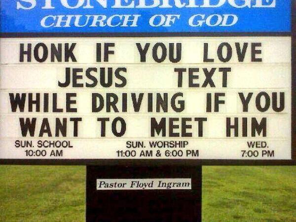 simonsugar's tweet photo. Great sign #roadsafety http://t.co/jO0U59Lgcy