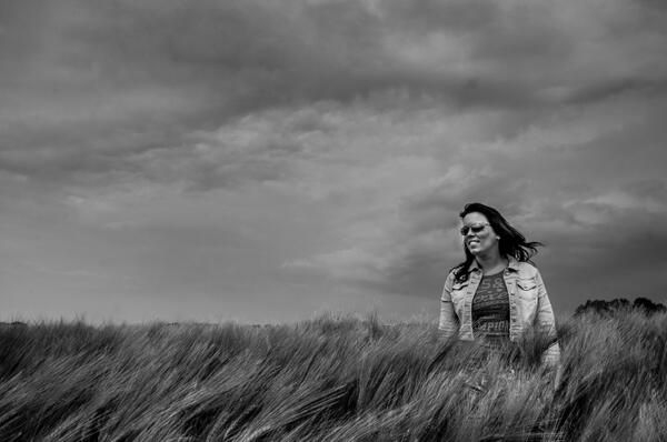 Onderweg naar huis collega Annemiek nog even op de foto gezet