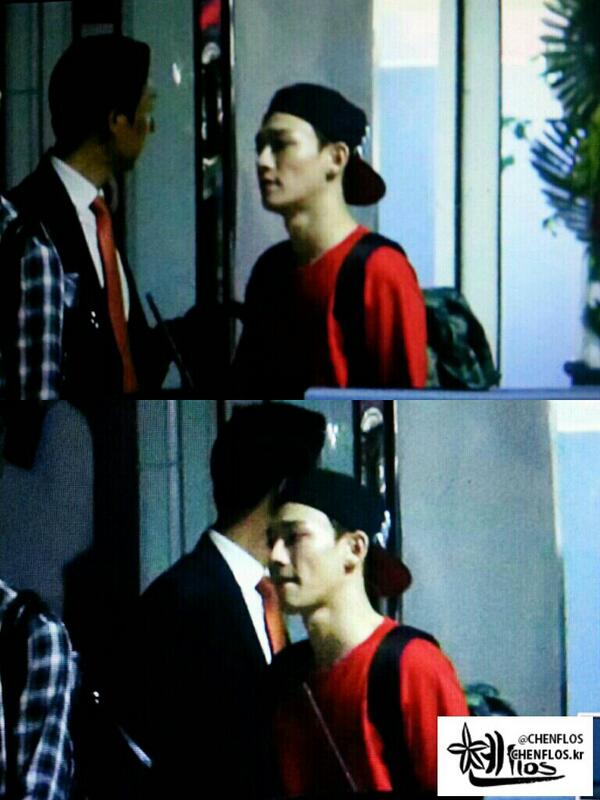 140524 우래기 퇴근길..💙💚 잘과! 오늘도 수고해썹 ㅠㅂㅠ💟💝💖💗