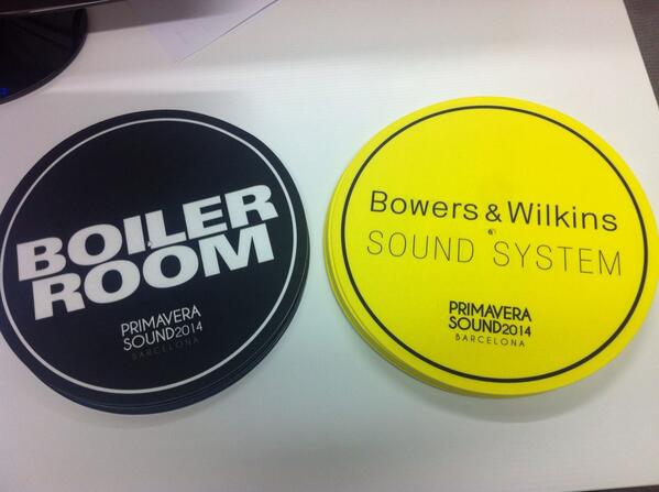 BowersWilkins's tweet photo. Slip mats for @Primavera_Sound arrived #PS14 @boilerroomtv http://t.co/zlu54cEHXt