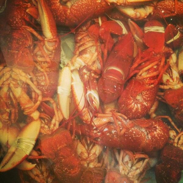 We got lobsters 4 brunch ! 12 till 3