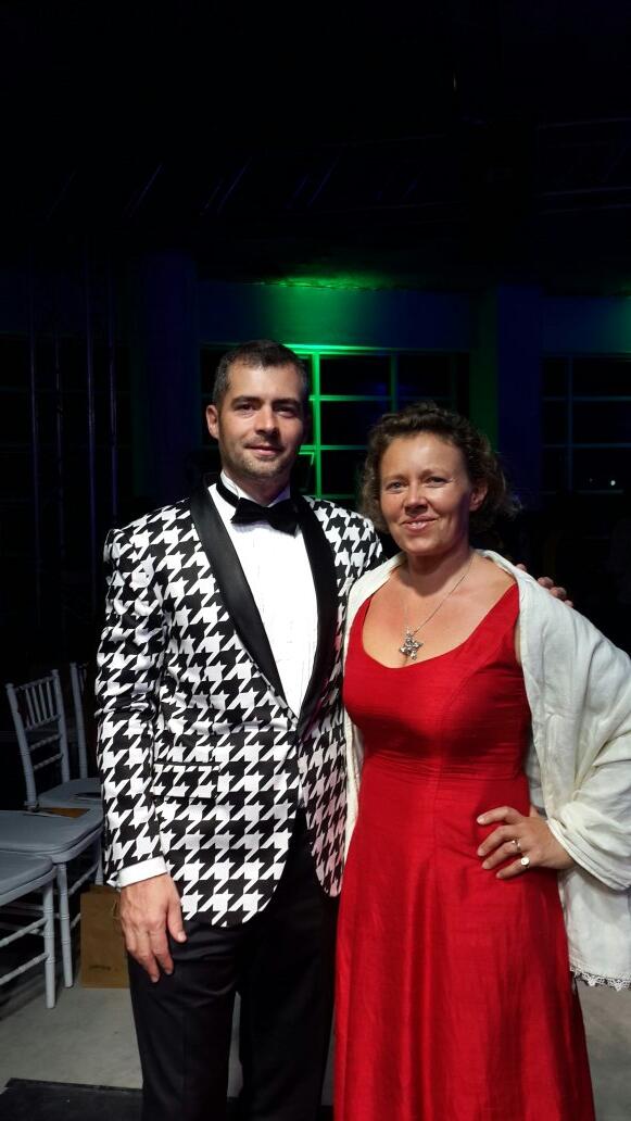 thibaudrerolle's tweet photo. My suit 2 night was designed by Nick Ondu well done Nick #fafalive #FAFA2014 http://t.co/IJAvpkL6Jo