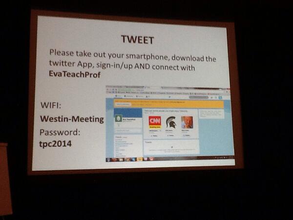 GaitherIrene's tweet photo. @EvaTeachProf #TProf14 
The glitches it takes a while to twitt http://t.co/fZcs9C1FOs