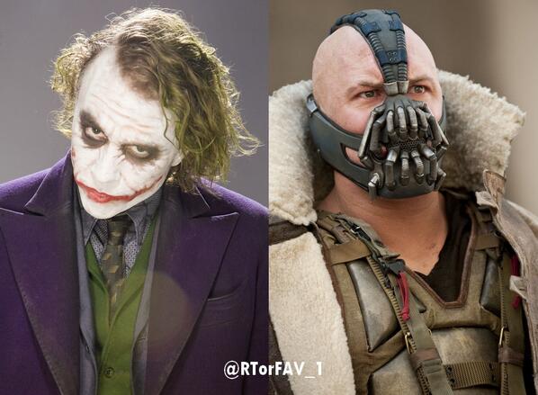 RTorFAV_1's tweet photo. REQUESTED
RT for Joker 
FAV for Bane http://t.co/vdOnF2h2CY