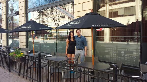 100BarKitchen's tweet photo. It's Gorgeous Outside and We Are Open! Come Sit, Sip &amp; Enjoy the Weather on Our Patio! #patioseason #yeg #yegdt http://t.co/ZCm1vpFCR0