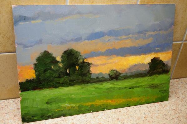 codzienne's tweet photo. Towards of Stężyca, oil on gessoboard, 9x6 inch, #smallpaintings #stezyca #paintingan http://t.co/i9Zd3m2cPA