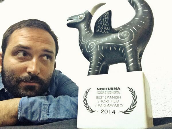 MarcosCabota's tweet photo. "24 Horas Con Lucía" gana el premio al Mejor Cortometraje en el @Nocturnafest. Muy contento. http://t.co/8g1niSq9Ej