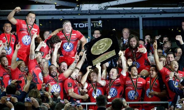 #TOP14 Félicitations au <a href="/RCTofficiel/">RCT – Rugby Club Toulonnais</a> pour ce titre de champion de France 2014! #RCTCO (AFP)