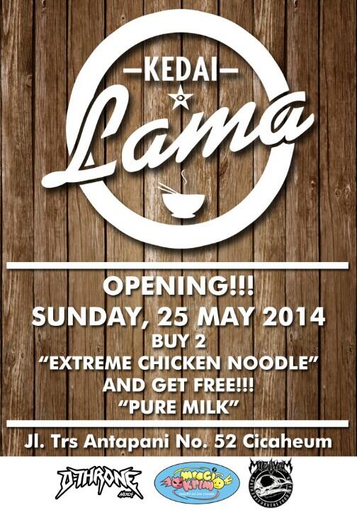 KedaiLama's tweet photo. #Opening kedai lama
Sunday 25 may 2014
Buy 2 extreme chicken noodle and get free! 1 pure milk

Comeeee on :) http://t.co/7H5tKIRfrl