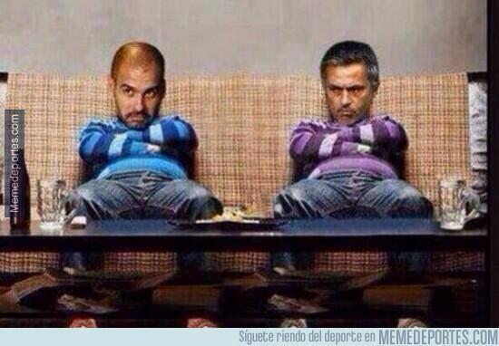 #Humor Mourinho y Guardiola listos para la Final de la Champions.