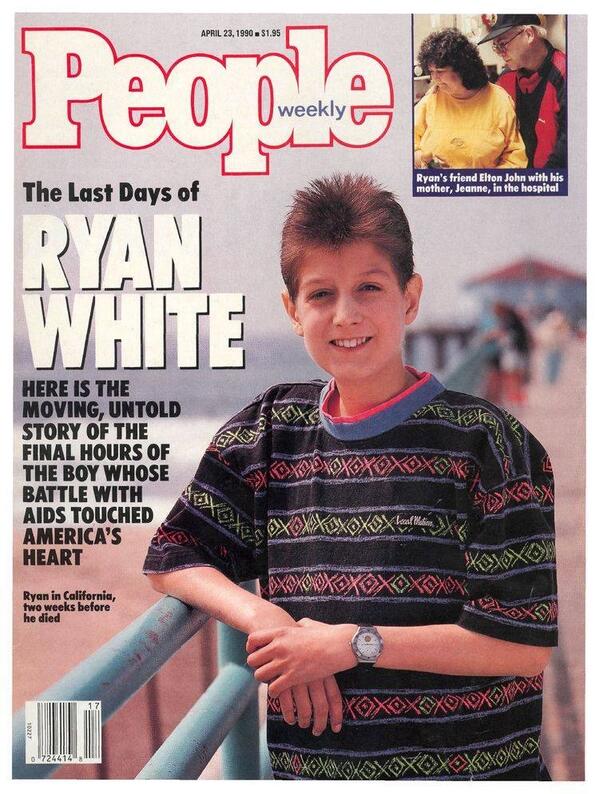 childrAIDS's tweet photo. Ryan White on People magz cover. "The boy whose battled with AIDS touched America's heart" http://t.co/ayeltGi0sJ