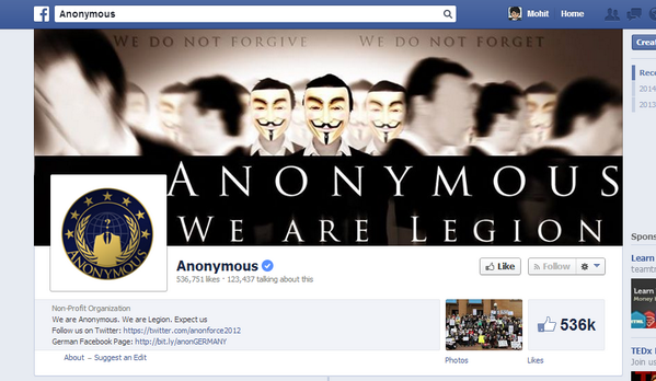 TheHackersNews's tweet photo. How @Facebook can verify an #Aonymous Page, when 1000's of valid organisation are still unverified? #VerificationWTF http://t.co/fWawdU9rYX