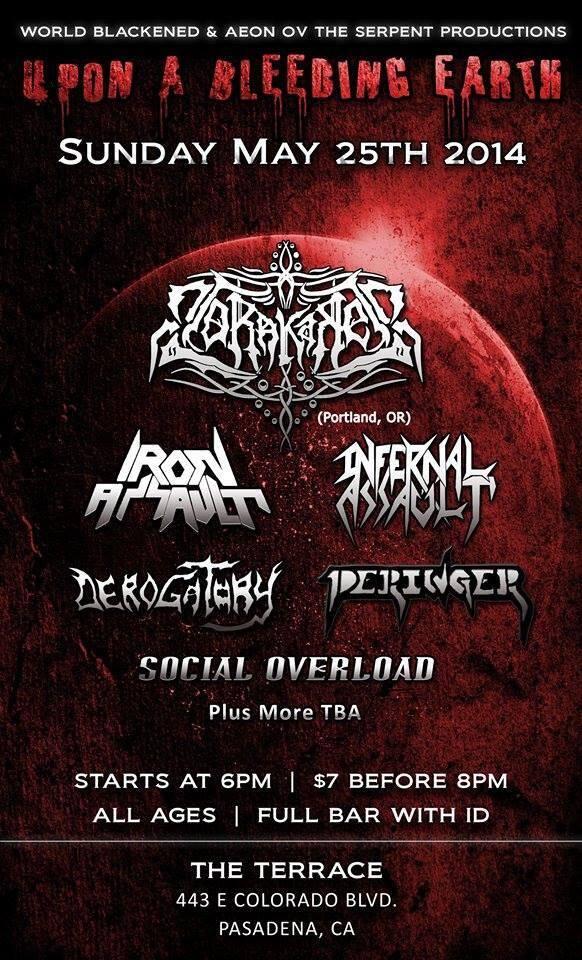 This tour has been a blast!!! Los Angeles tonight then Sunday 5/25 We'll be at the <a href="/terracepasadena/">Terrace</a> \m/