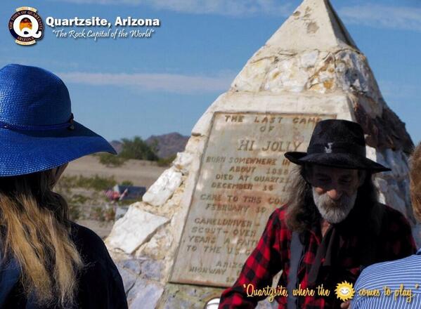 QuartzsiteAZ's tweet photo. The Hi Jolly Memorial in Quartzsite, AZ. #memorialweekend2014 http://t.co/91bZykbUly