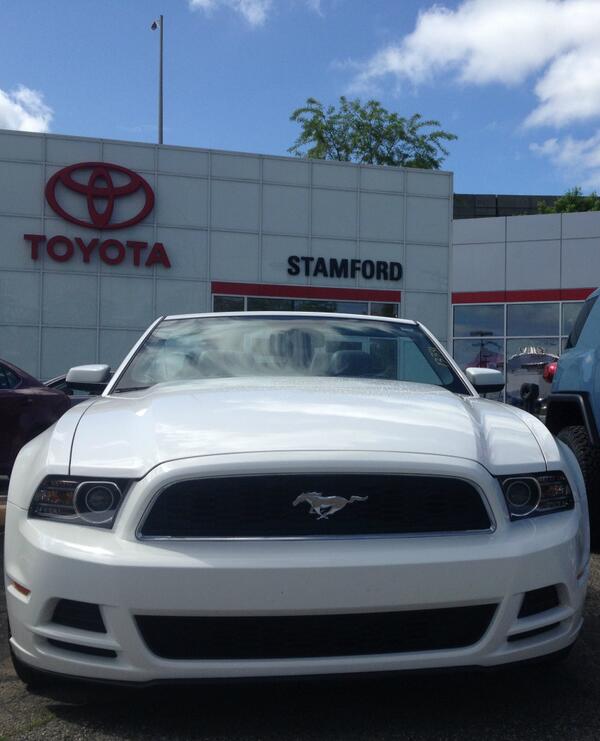 CTBrandonC's tweet photo. 2013 Ford Mustang Convertible Premium Package for $23,895 33k miles email bcampbell@toyotaofstamford.com for info http://t.co/oFpIh7RoNG