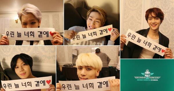 REA_phil's tweet photo. "@shinee_bt: 2014.05.25 SHINee - Debut 6th Anniversary ★ http://t.co/sPoKqWUpHx"