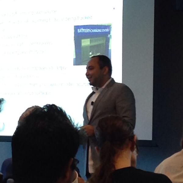Kellyzkool's tweet photo. Nabil from Cigital's entertaining and informative talk on Mobil security #BSMCon http://t.co/MmLjH3emZ3