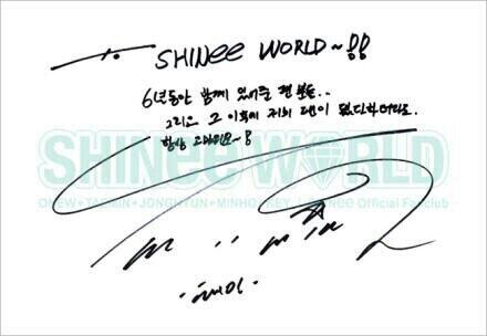 uptoJONGHYUN's tweet photo. [TRANS] #6YearsWithSHINee Special Message - แทมิน: To SHINee WORLD~!! แฟนคลับที่อยู่กับเรามาถึง 6 ปี .... http://t.co/fjNGIfUe3K