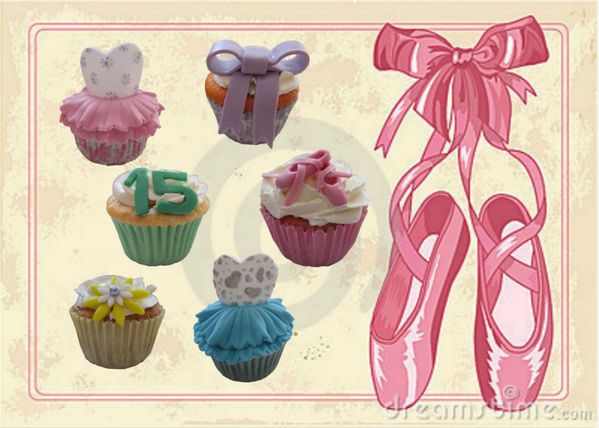 MerinosBakery's tweet photo. Cupcakes para una quinceañera bailarina,esperamos q os gusten. Nerea colaboró con nosotras, es toda una artista! http://t.co/t2BWArfr8n
