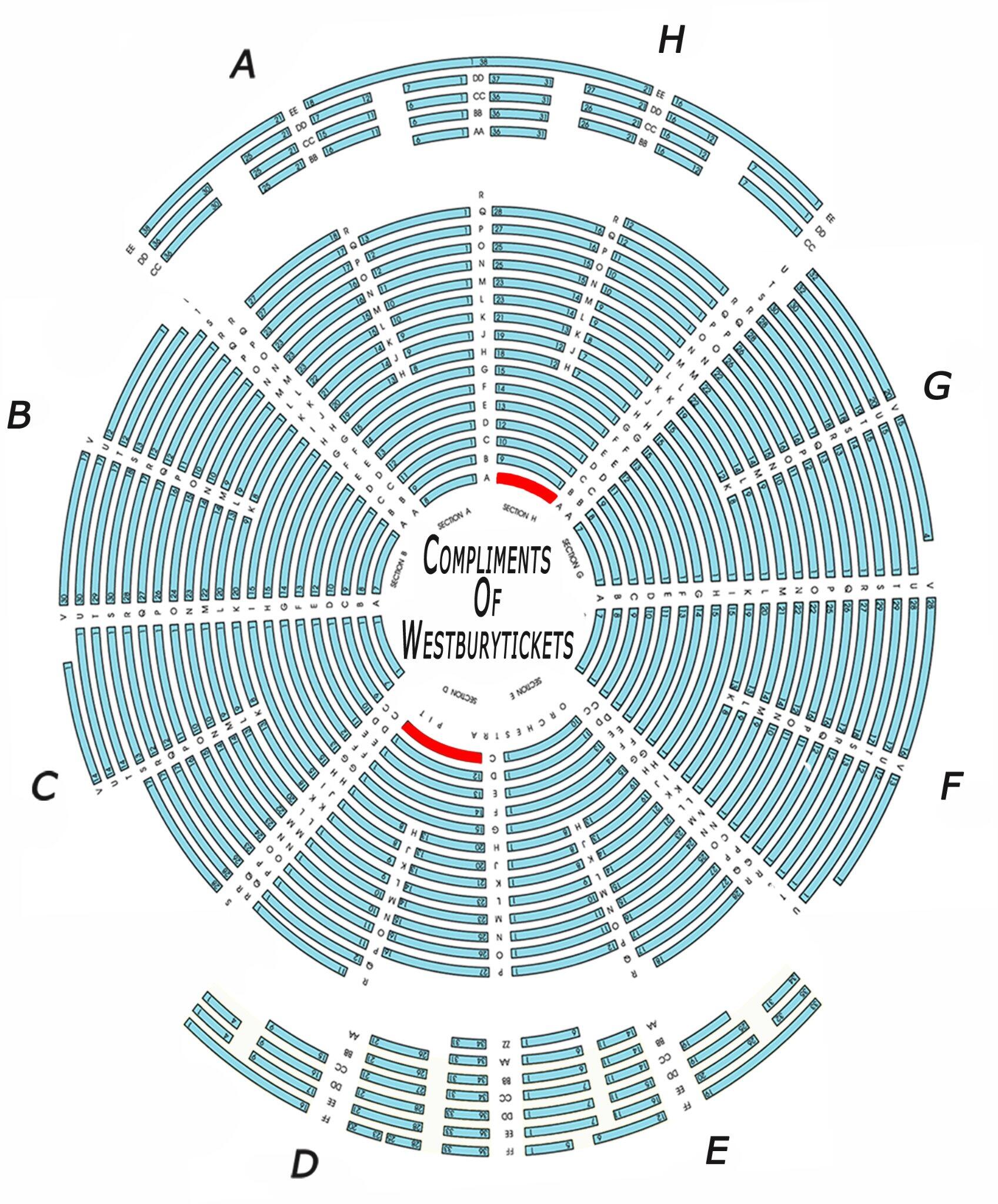 Westbury Theater Seating Chart