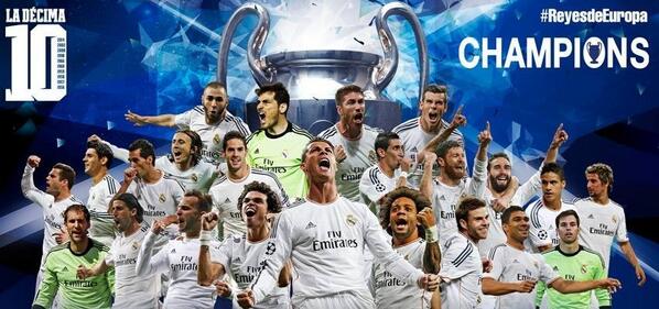 OEric_Mwanza's tweet photo. La Decima!!! Job done in Lisbon. This sums it up...welcome to Morocco 2014 @realmadriden. See you in Maroc in Dec! http://t.co/ujT9Fd1Ddm