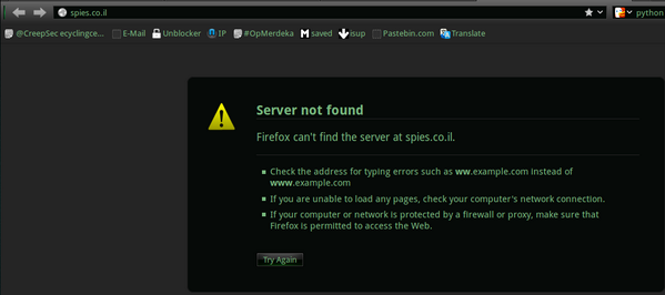 AnonPYT's tweet photo. #ServerOffline 
http://t.co/kZdUVvpuUp
#FreePalstine
#OpIsrael
#Israhell
@AN0N_AL_AQSA 
@PalAnonymous 
By @AnonPYT http://t.co/E1Jvps0Fz4