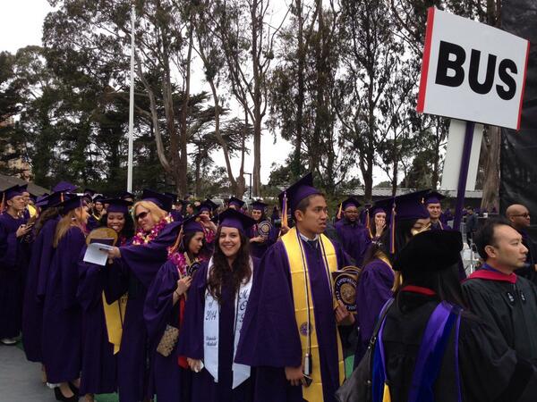 SFSU's tweet photo. Now entering Cox Stadium: The Class of 2014! #SFSU2014 http://t.co/9KhM8C7xRJ