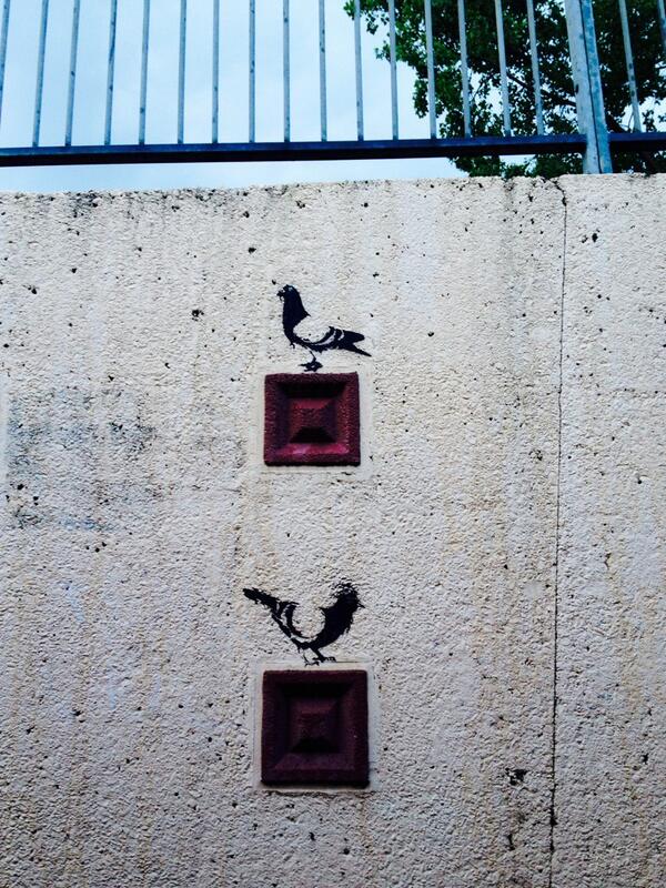 Tweet tweet featured ion Army &amp; Navy subway #chelmsfordstencils #streetart