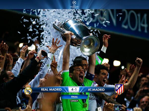 MPlusDeportes's tweet photo. Y el Real Madrid alzó la Décima
VÍDEO: http://t.co/BCTKOUgYrG http://t.co/a15iiZabC1