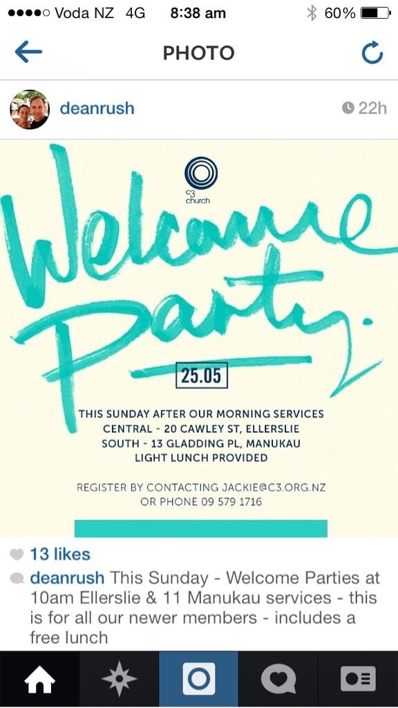C3ChurchAkld's tweet photo. We would love to welcome you after our 10 &amp; 11am services today http://t.co/3K4moCT7KK