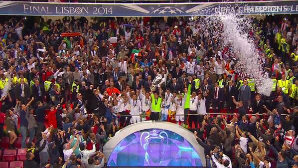 SkySportsCL's tweet image. La Decima for Real Madrid! bit.ly/1aegX0L #SkyCl #UCLfinal