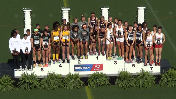 FloTrack's tweet photo. #NCAAD3 All-Americans in the women's 4X400 relay http://t.co/w3kzKjVomO