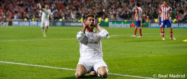 realmadrid's tweet image. .@SergioRamos: “Hemos hecho historia” bit.ly/1kAyiVo #ReyesDeEuropa #UCLFinal #Halamadrid