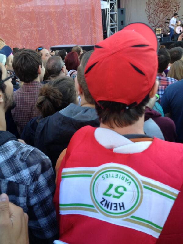 BostonTonight's tweet image. Facing my fears with #tastyburger #BostonCalling2014
