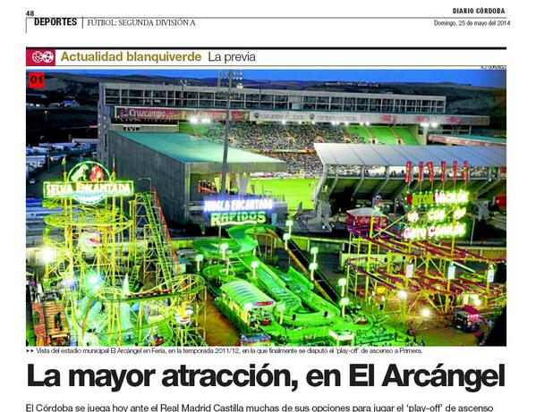 Pero que la final nuestra es a las 16 horas en El Arcángel... Ante el Castilla; la del @cordobacfsad  #ccf_aloNuestro