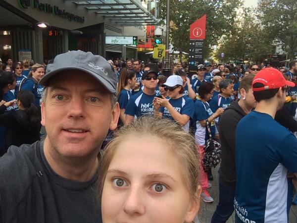 @Ianthubron: Selfies at #hbf #runforareason #dontembarrassmeDad