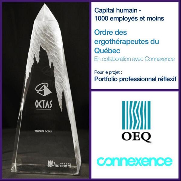 ReseauACTIONTI's tweet photo. Le lauréat dans la catégorie “Capital humain, 1000 employés et -” est l’OEQ, en collaboration avec @Connexence http://t.co/VT2htJmfWs