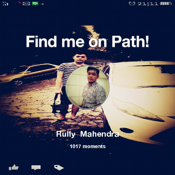 RullyAnandha's tweet photo. I've shared 1,017 memories with my friends on #Path - see them now at http://t.co/H38KGzaYwv! #thepersonalnetwork http://t.co/bcuzITeL9G