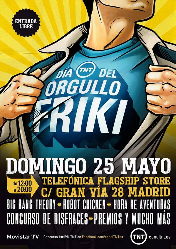 warnertves's tweet photo. A partir de las 12h te esperamos en el Flagship Store de Telefónica (Gran Vía 28, Madrid): http://t.co/q1K2QnWSeT http://t.co/xLlfnvSu5Y