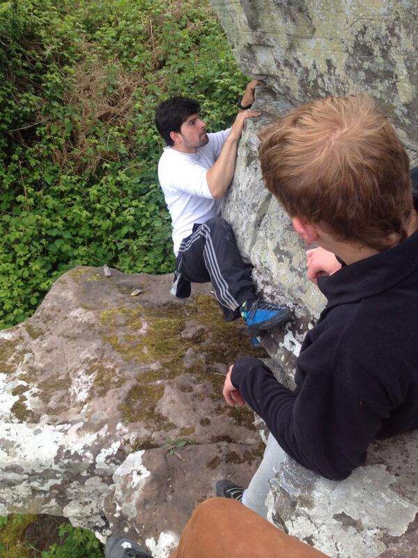 MorganHGreg's tweet photo. Matts head ruining my climbing shot #simplelife #climbtweet http://t.co/lRSOwfEtAM
