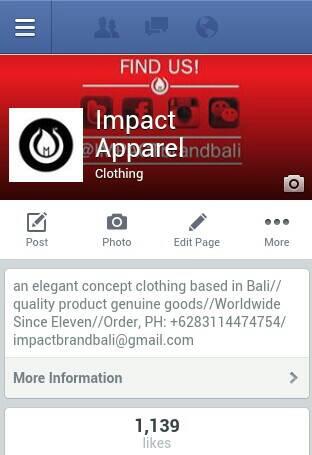 Join our fanpage now >> facebook.com/IMPACTbali . u can check our products album