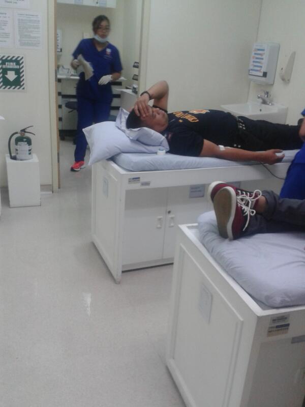 NPDCLO's tweet photo. PI TEPACE and three personnel of NPDCLO donated blood at MAKATI MED http://t.co/PN9HK9HP3K