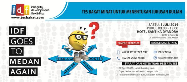 IdfEdusolver's tweet photo. @igeidolaku Hello Medan! We're back!!! Yg kmrn blm sempet ikutan tes bakat, yuk daftar di http://t.co/Gm2GBjHmQm http://t.co/YOZh413f8W