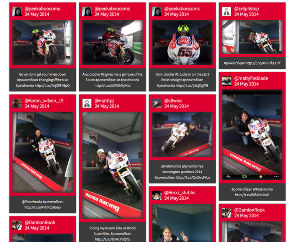 HondaWSBK's tweet photo. You wanna be part of the #HondaRacingFamily? Show the world your #PowerOfLean style at http://t.co/G4Qn4GPi0d...! http://t.co/ykVfaoHJ2M