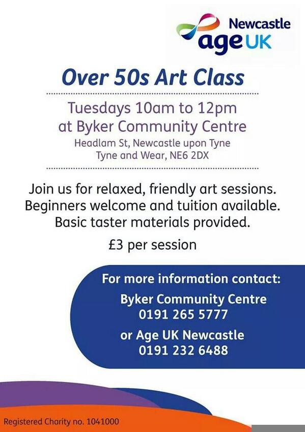 Come along and give it a try! #ArtInTheCommunity #GreatVenue #TrySomethingNew #RefreshYourSkills