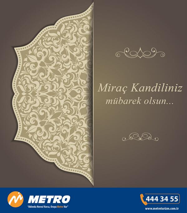 Miraç Kandilimiz mübarek olsun.