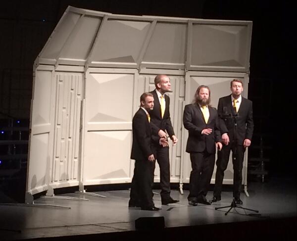 Mic Warmer 1 <a href="/TheSimpletones/">The Simpletones</a> are on stage rocking the tag of Sweet and Lovely as part of their set #BABS40