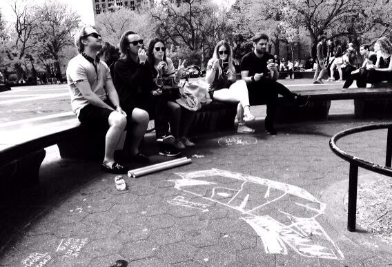 Tone_the_Dagger's tweet photo. @OliClay @FrederikaPoole @TiffanySalmon1 @AndyKidda chillin in NYC, good times http://t.co/5lY9sSUUO0
